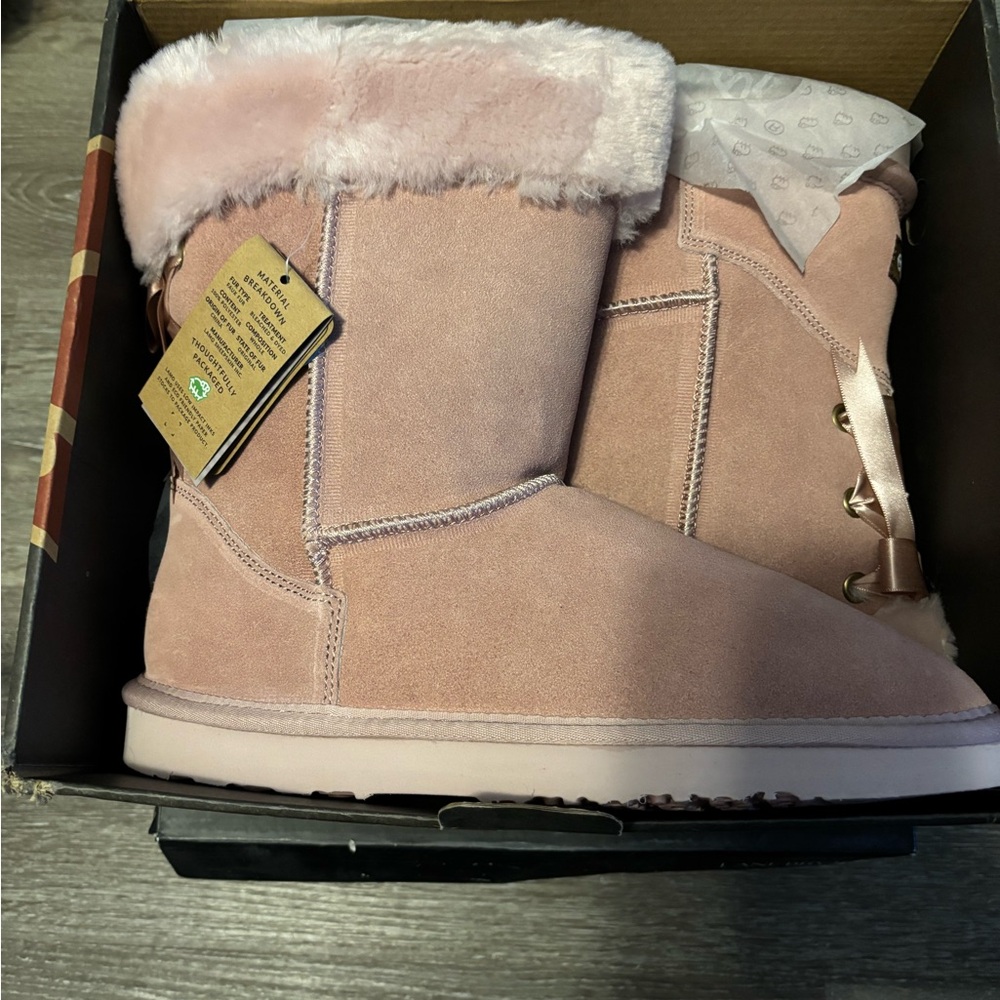 Lamo Blush Fur-Lined Winter Boots